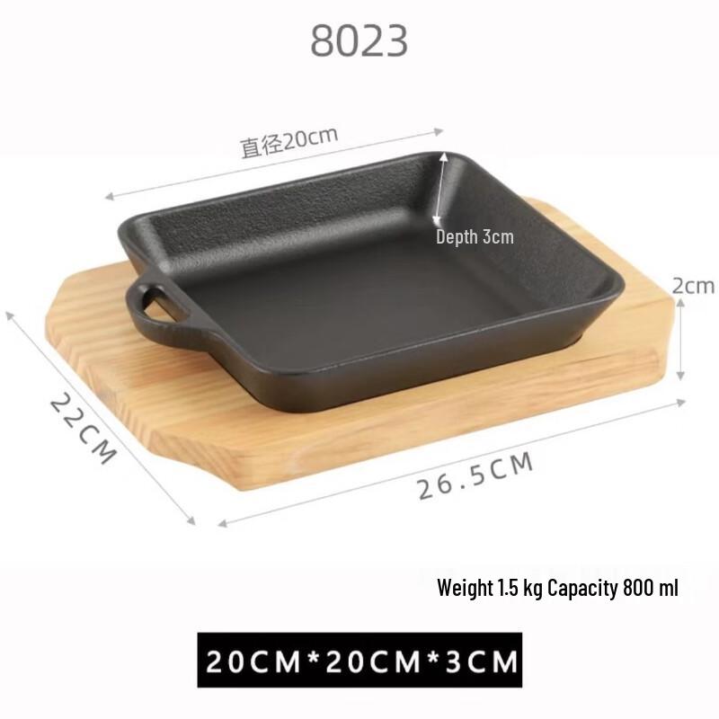 Cmaos Non-stick Cast Iron Teppanyaki Grill Pan