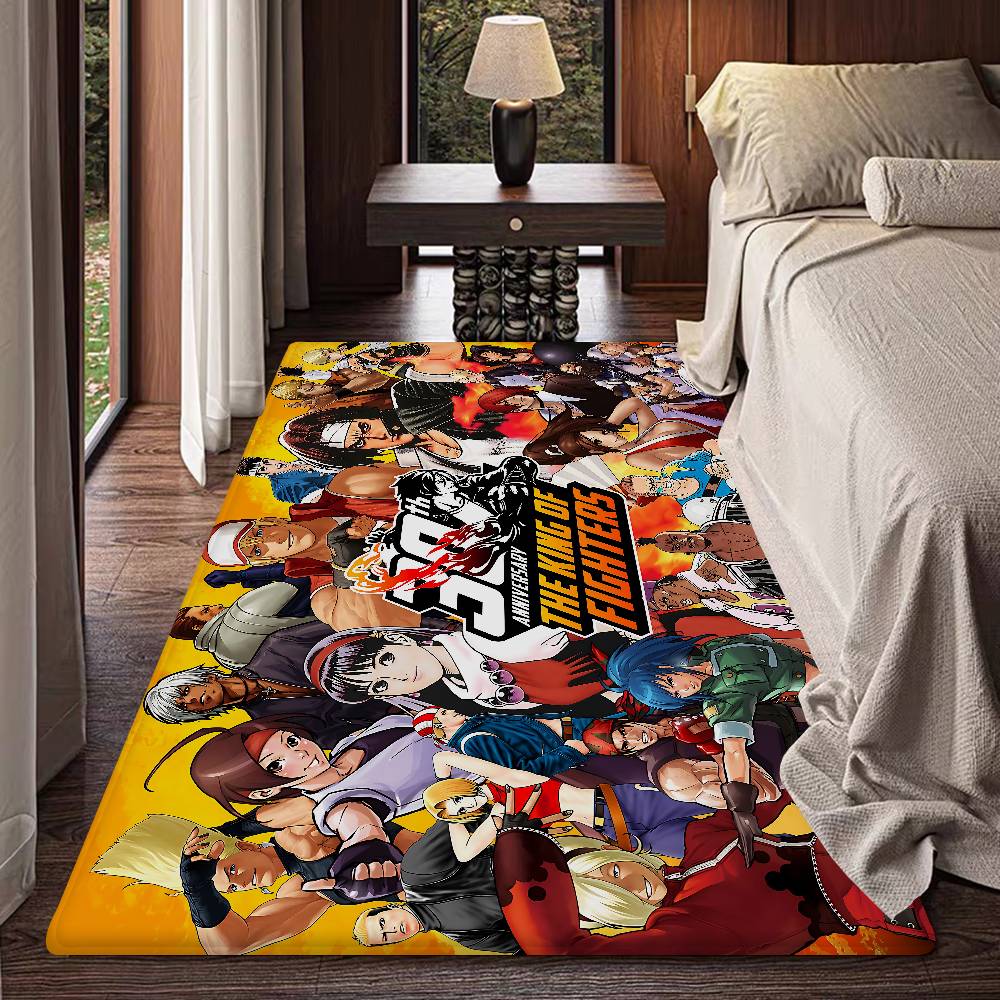 Game The King Of Fighters Hallway Carpet Non-Slip Laundry Room Mat Laundry Decor Balcony Child Living Room Bedside Area Rugs
