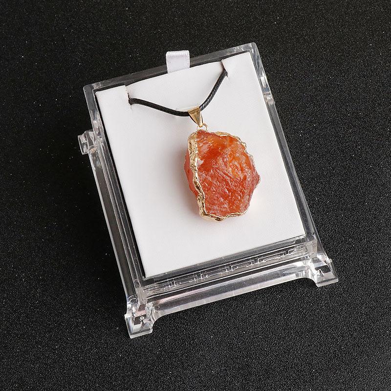 Women Necklace Natural Stone Irregular Pendant Charms For Elegant Women Love Romantic Gift Chains 45+5 Cm