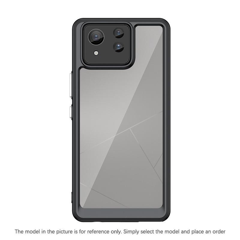 Przezroczyste etui PMMA do Asus Zenfone 11 Ultra 10 9 Zenfone11Ultra Zenfone10 Zenfone9 TPU Kolorowa miękka ramka Twarda obudowa