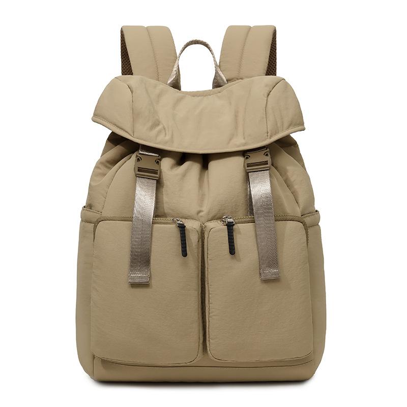Schoolbag Leisure Sports Simple Outdoor Backpack Men's and Women's Large Capacity Multi-Pocket Commuter Backpack College Style Student School Bag