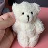 Plush Bear Schoolbag Pendant Keychain Ladies Furry Cute Cartoon Animal For Bears Girls Vending Machine