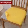 Waterproof Chair Seat Cover for Dining Room Stretch Furniture Protector Dining Chair Cover for Kitchen Restaurant Office Banquet
