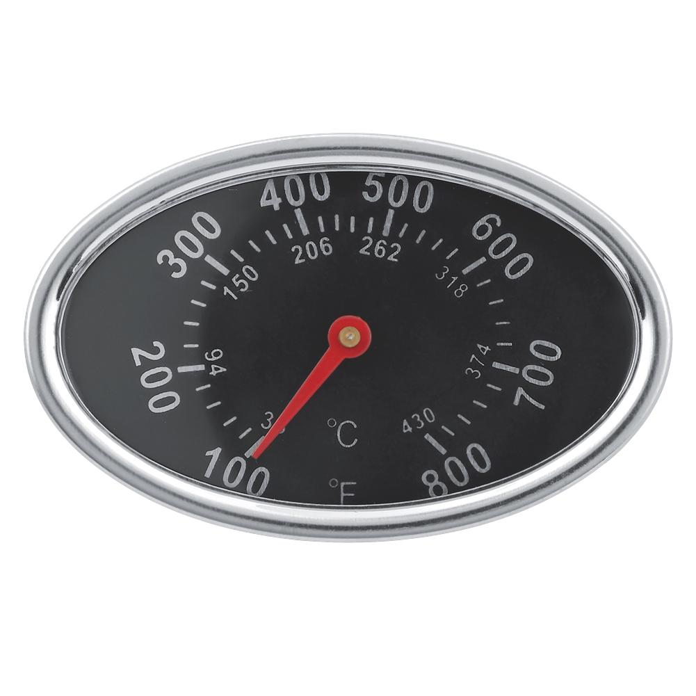 Stainless Steel BBQ Smoker Grill Thermometer Temperature Gauge 430 Celsius