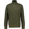 Gant Mens Embroidered Logo Half Zip Sweatshirt