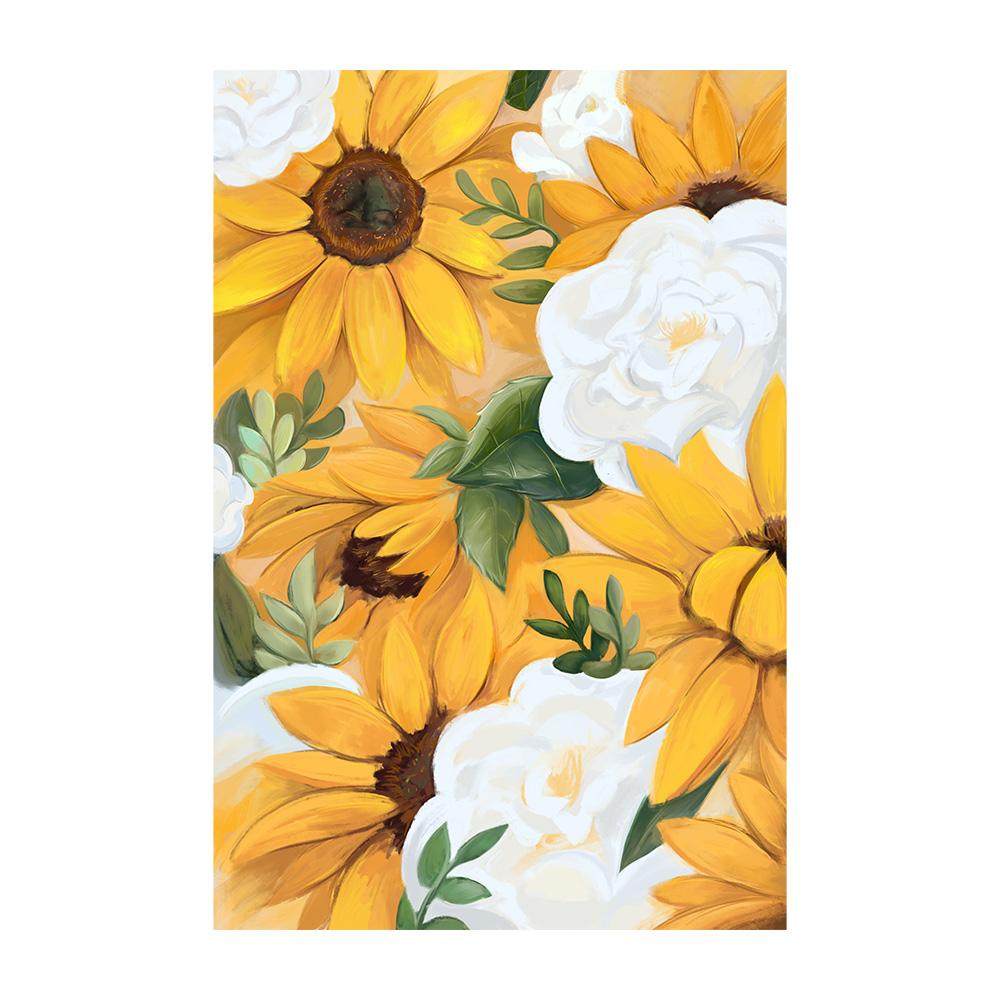 

Классическая картина на холсте с подсолнухом, поп-настенная картина маслом, растения, цветы, постеры, принты, фотографии для гостиной, домашний декор 20x30cm
