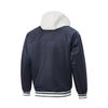 Li Ning Wade Series Letter Stripe Zipper Hooded Versatile Loose Cotton Jacket Men Jackets AJMW087-1