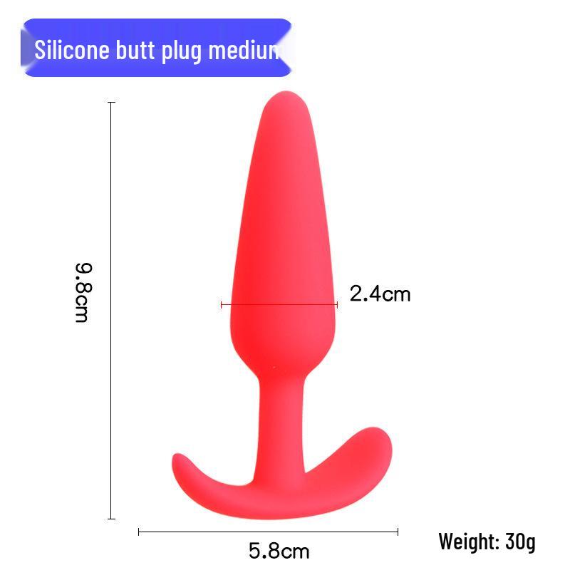 Silicone Wearable Anal Beads Plug for Women