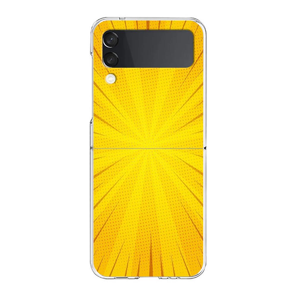

Чехол для телефона Samsung Galaxy Z Flip 7 6 5 4 Прозрачный для Samsung Z Flip 3 Жесткий ПК Сумки Ретро Полоски Эстетика Винтаж for Samsung Z Flip