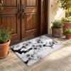 Plum Blossom Flower Floor Mat Flannel Door Mat Non-Slip Bedroom Living Room Home Decor