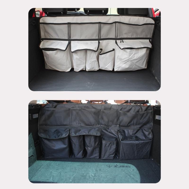 Car Seat Back Storage Bag With Multiple Pockets For Water Bottles Electronics Car Interior Organization