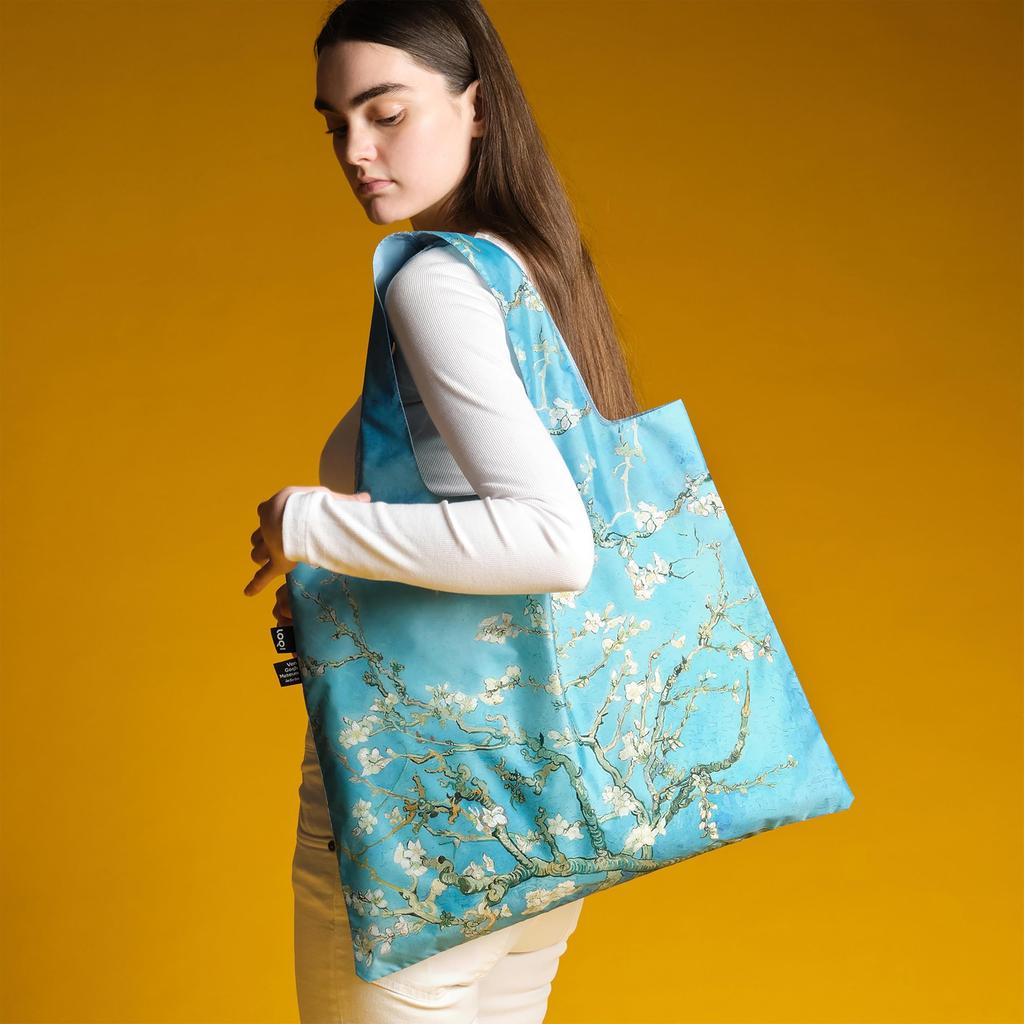 LOQI Eco Bag, Van Gogh A Blossom Design, Recycled, Foldable, Stylish