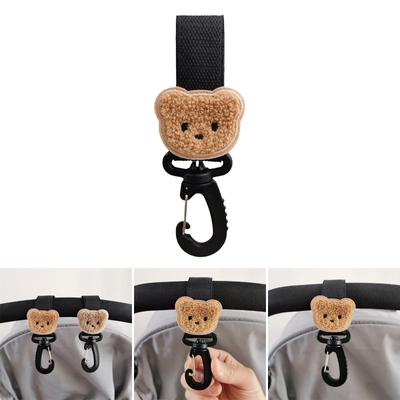 Baby Stroller Hooks for Diaper Bag Stroller Strap with Clip Pram Pet Cart Hook for Hanging Shopping Bags Mommy Handbag