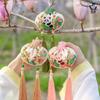 Lisun Dragon Boat Festival Panda Embroidery Sachet - Ancient Style Blessing Ornament for Hanfu