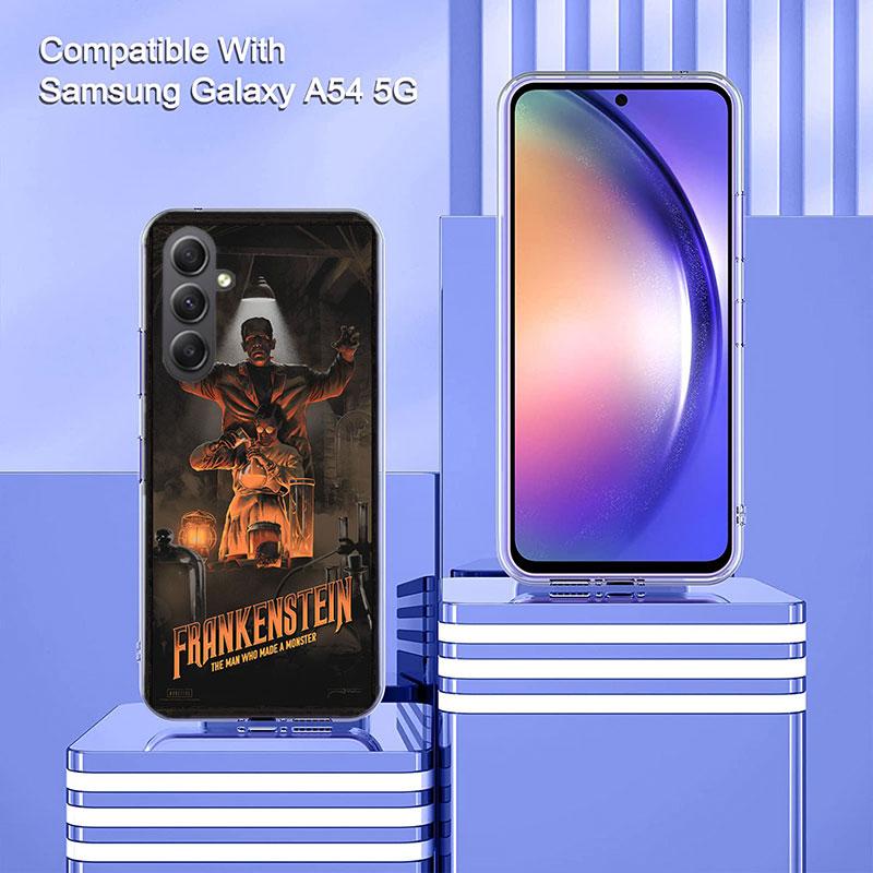 Horror F-Frankenstein Phone Case For Samsung A16 A26 A36 A56 A17 A03S A04S A02S A05S A50S A30 A20 A70S A40 A21 Galaxy Note 20 10