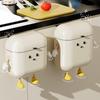 Wall-Mounted Sanitary Trash Can with Lid for Kitchen or Bathroom