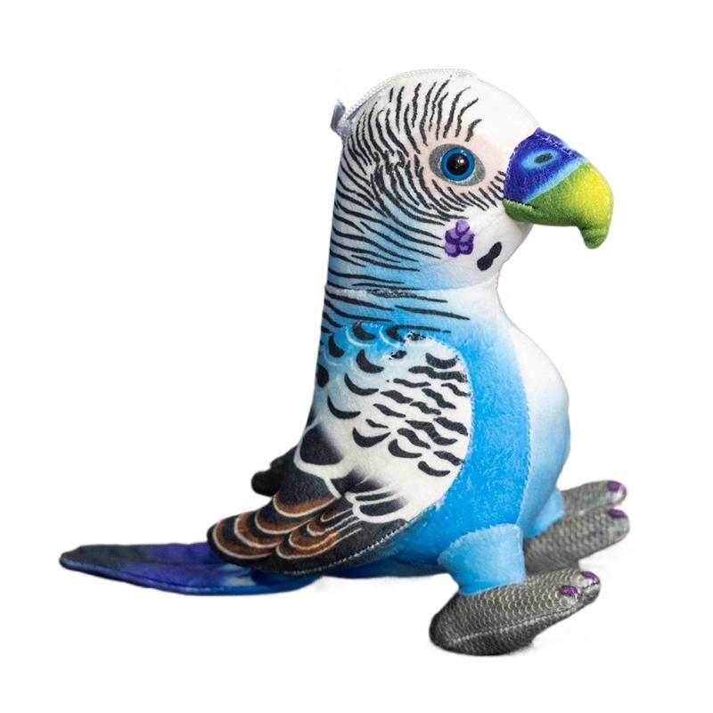 25cm Cute Simulation Parrot Plush Doll Lifelike Colorful Standing Birds Plush Toy Home Decor Birthday Gift for Boys and Girls