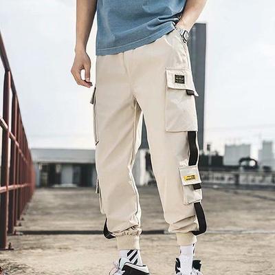 Pantalon de travail pour hommes, pantalon de sport Hip Hop d'été, tendance, ample, décontracté, Long