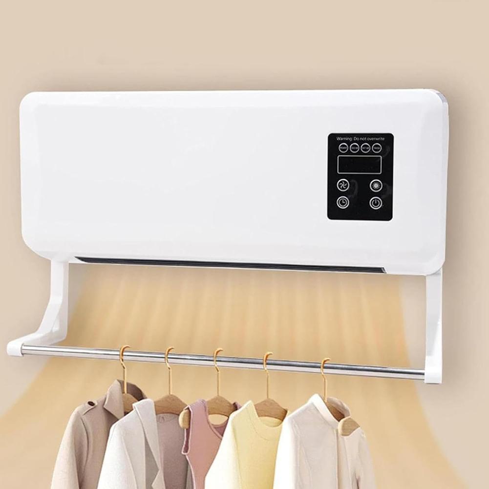 Remote Control Electric Cooling Heating Machine Mini Air Conditioner Quiet Energy-Efficient Wall Space Heaters for Living Room