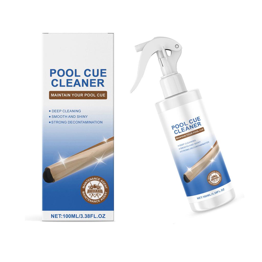 100ml Billiard Cue Stick Cleaner Shaft Conditioner Wood Pool Cue Polish Powerful Stain Removal Spray for Renovation