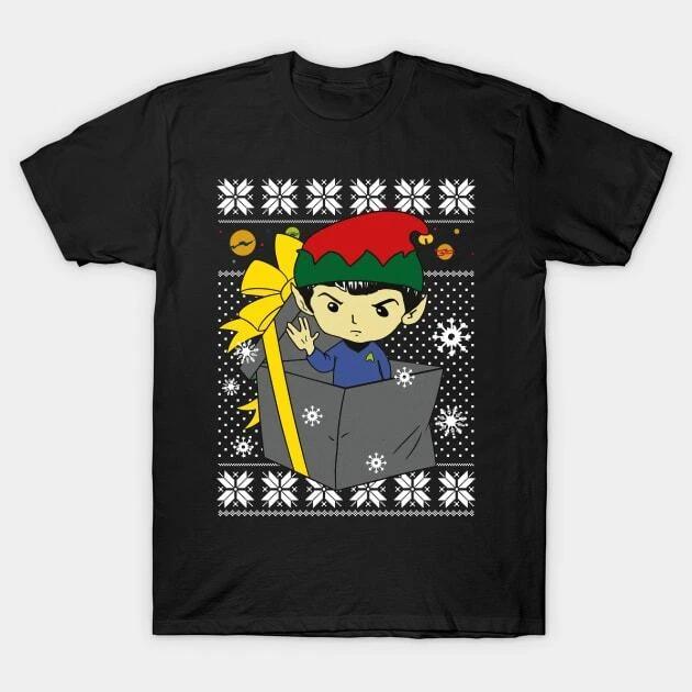 Spock xmas fair isle Made in Australia T-Shirt 4XL