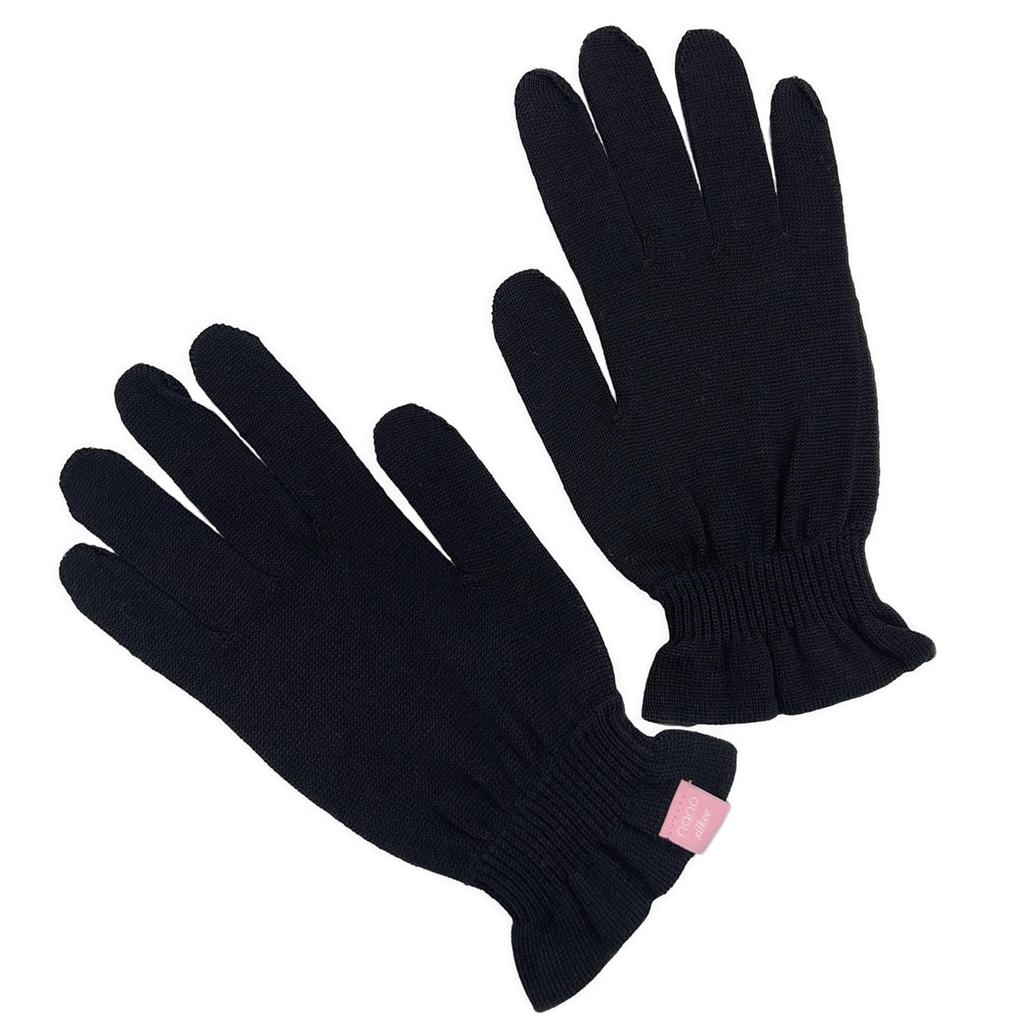 Hand Care to Silk UV Protection for Rough Sleeping Night Care Made in nanosilkee x WAKISAKA Gloves in the for Use After Hand Cream "Takumi Bi" Gloves,