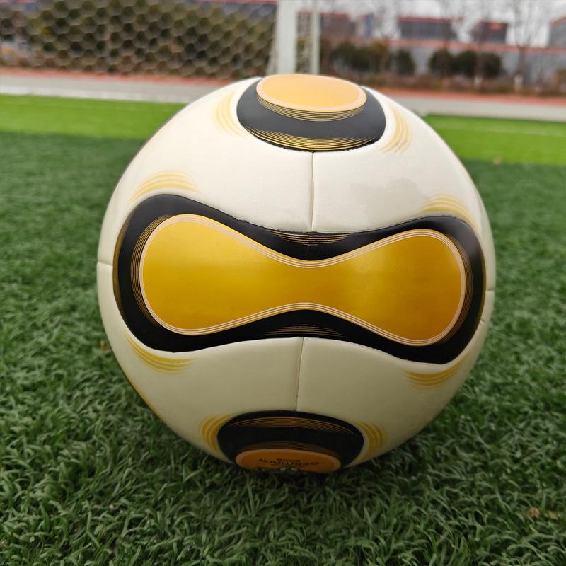 Ny VM-pokal Nr. 5 Fotboll Explosionssäker Och Slitstark PU Sömlös Värmebunden Vuxen Student Tävling Träningsboll