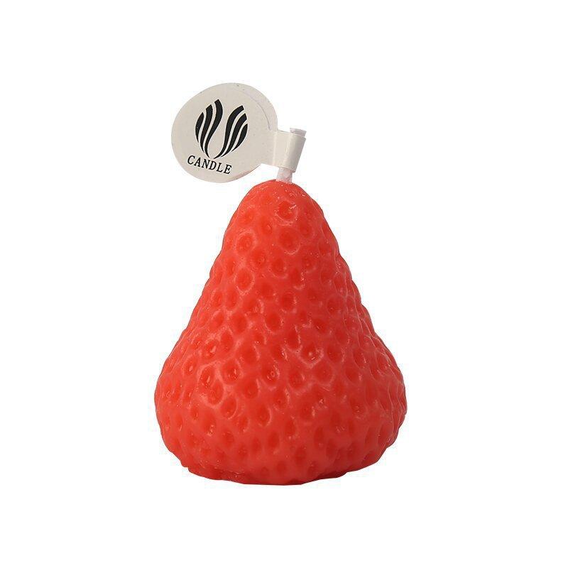 Strawberry Aromatherapy Candle Birthday Gift Souvenir Small Gift Bedroom Desktop Decoration Small Ornaments Ins Style Cute