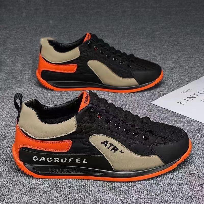 Zapatillas de deporte para hombre, suela suave, zapatos para correr, moda informal, cuero de microfibra, altura superior, zapatos aumentados