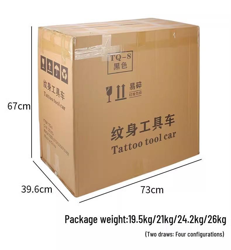 Tattoo Tool Cart with Drawer – Portable Roller Workstation Upgrade