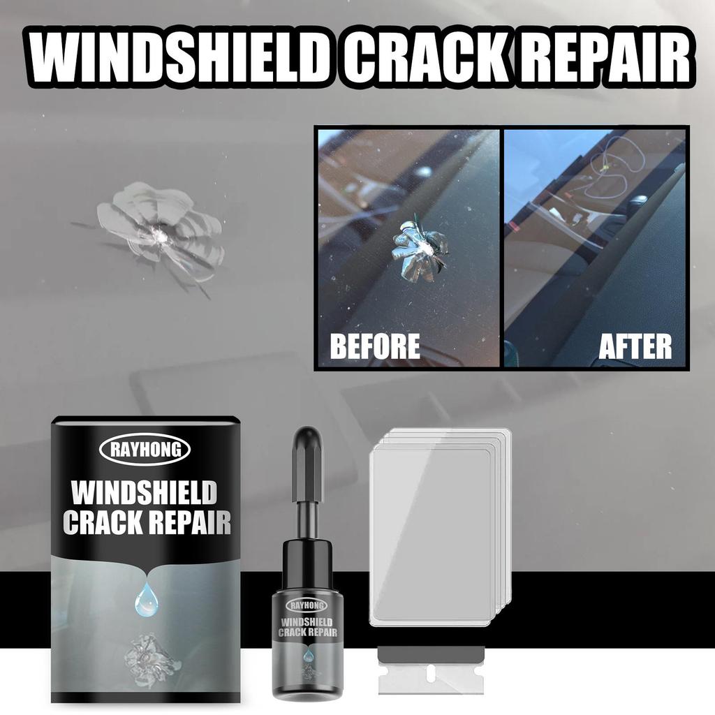Windshield Crack Repair Fluid & Glass Bonding Agent