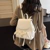 Ballet Style Bowknot Backpack Korean Style Y2k School Bag Japanese Nylon Drawstring Knapsack  Women