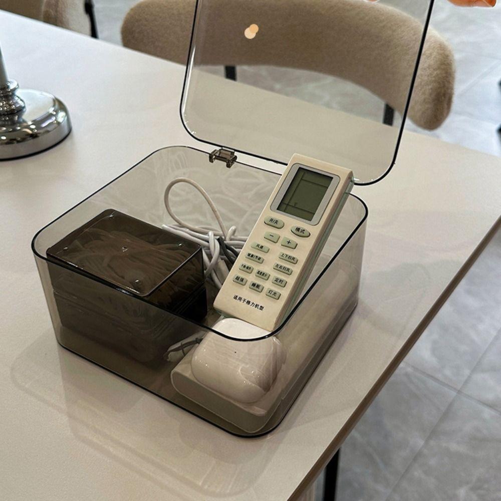 Acrylic Cosmetics Organizer Transparent Tea Set Organization Multi-purpose Desktop Storage Box