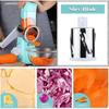 Rotary Cheese Grater Hand Crank, Kitchen Shredder Speed Mandolin Slicer Nut