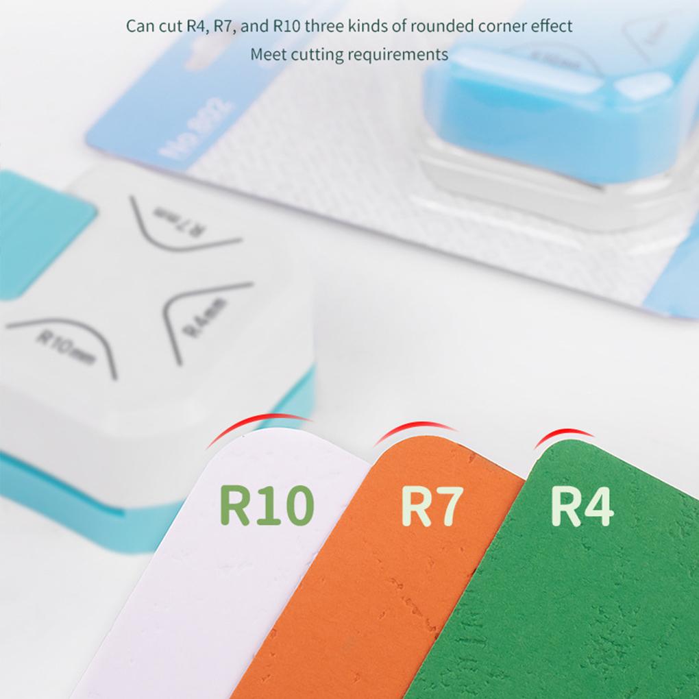 Edelstahl Eckstanzer zum Basteln und Kartenmachen 3 Größen 4/7/10mm Kartenherstellungsmaterial