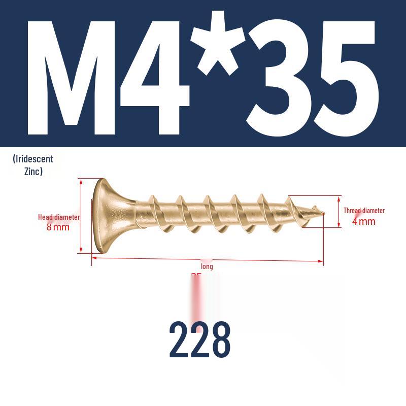 304 Stainless Steel Galvanized Hardened Coarse Thread Countersunk Flat Head Phillips Wood Screws