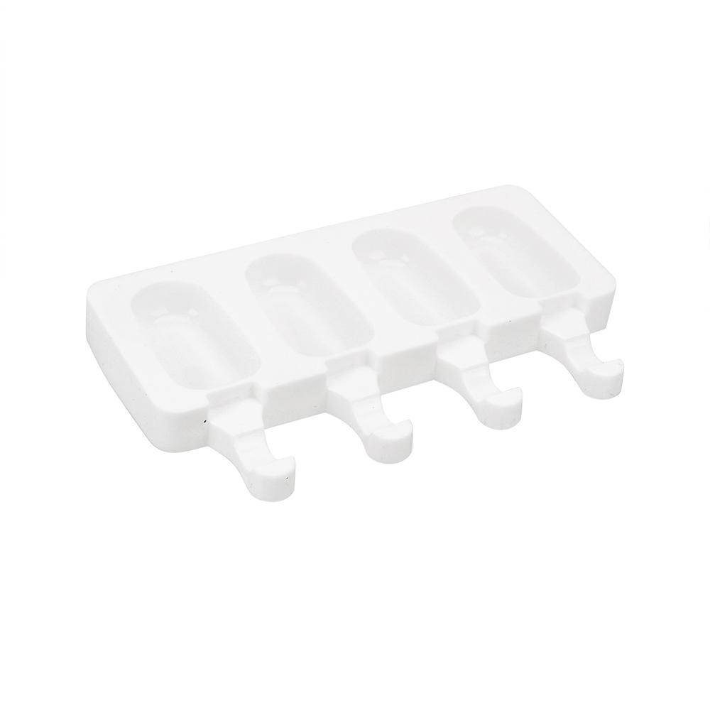 Kitchen Tools Freeze Pudding Mold Tray DIY Tools Ice Cube Ice Cream Mold Makers Silicone Thick Material 4 Cavity Popsicle Moulds