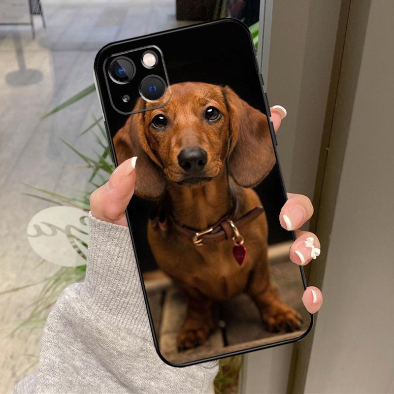 Dachshund Dog Phone Case For iPhone 12 11 13 14 15 16 Pro Max Mini X XS XR Plus Shockproof Cover