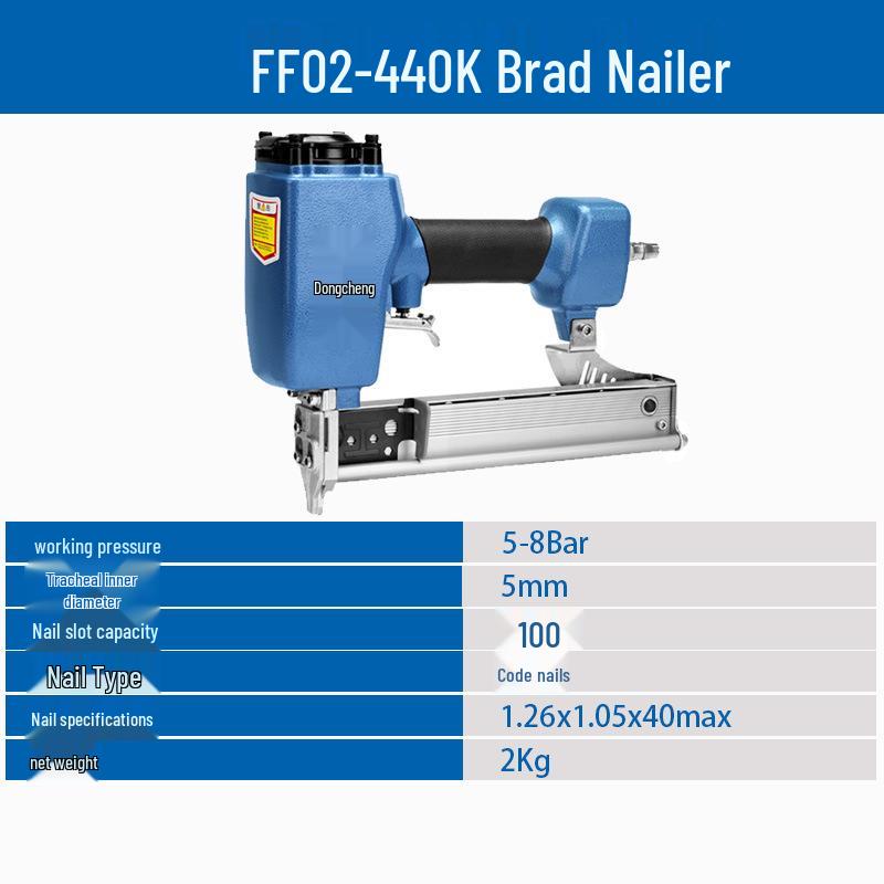 אקדח סיכות FF02/05-422J עם סיכות בצורת U - ללא תקיעות