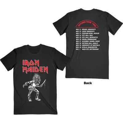 Classic Rock Metal Band Tshirt Iron Maiden Unisex T-Shirt: Autumn Tour 1980 (Back Print)