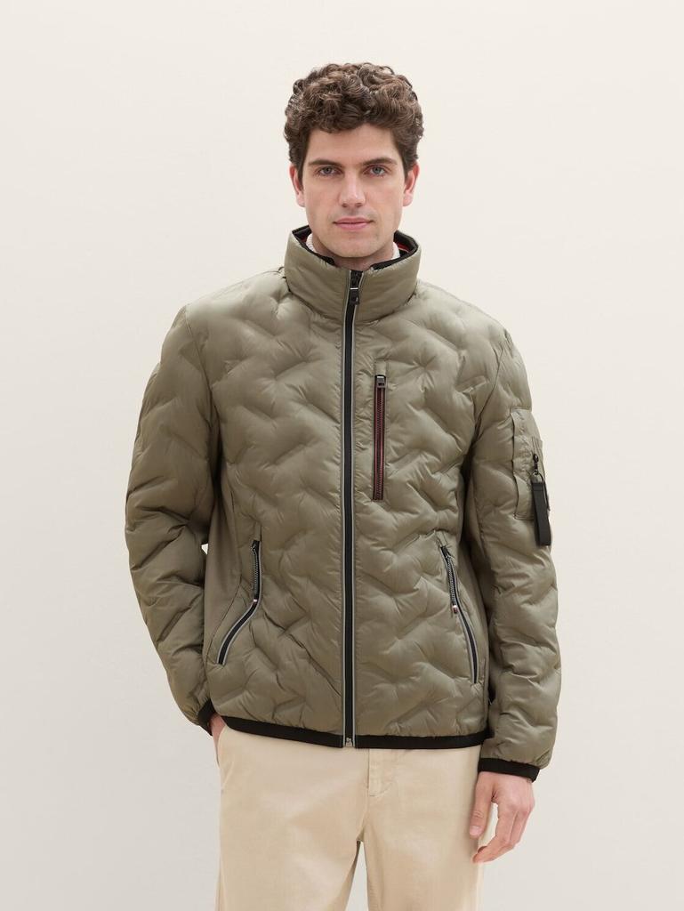 Демисезонная куртка Tom Tailor Hybrid Jacke mit Kapuze (1041309) smokey olive green