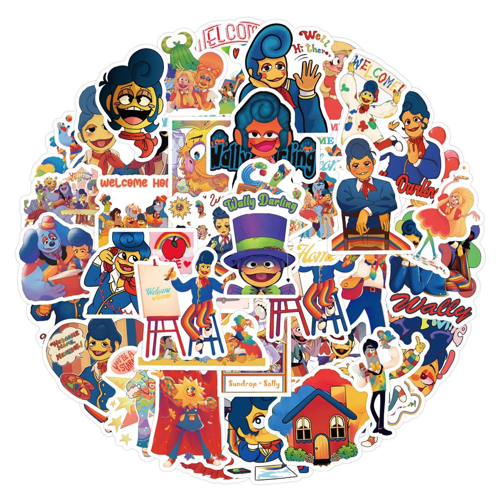 50/105 New Styles Wally Darling Graffiti Stickers DIY Decorative Notebook Guitar Waterproof Stickers