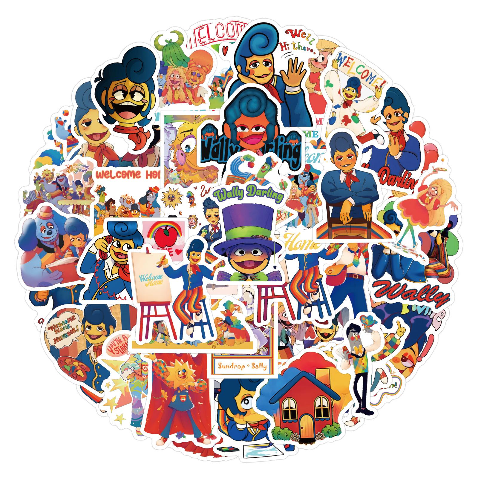 

50/105 New Styles Wally Darling Graffiti Stickers DIY Decorative Notebook Guitar Waterproof Stickers