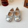 Girls Round Toe Soft Sole Princess Leather Shoes Kids Children Casual Single Shoes