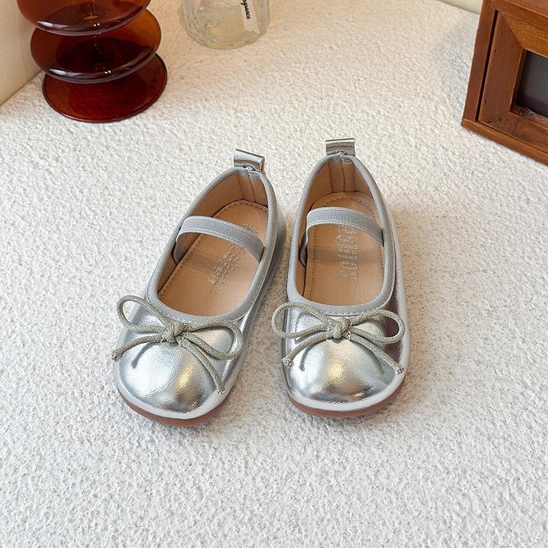 Girls Round Toe Soft Sole Princess Leather Shoes Kids Children Casual Single Shoes