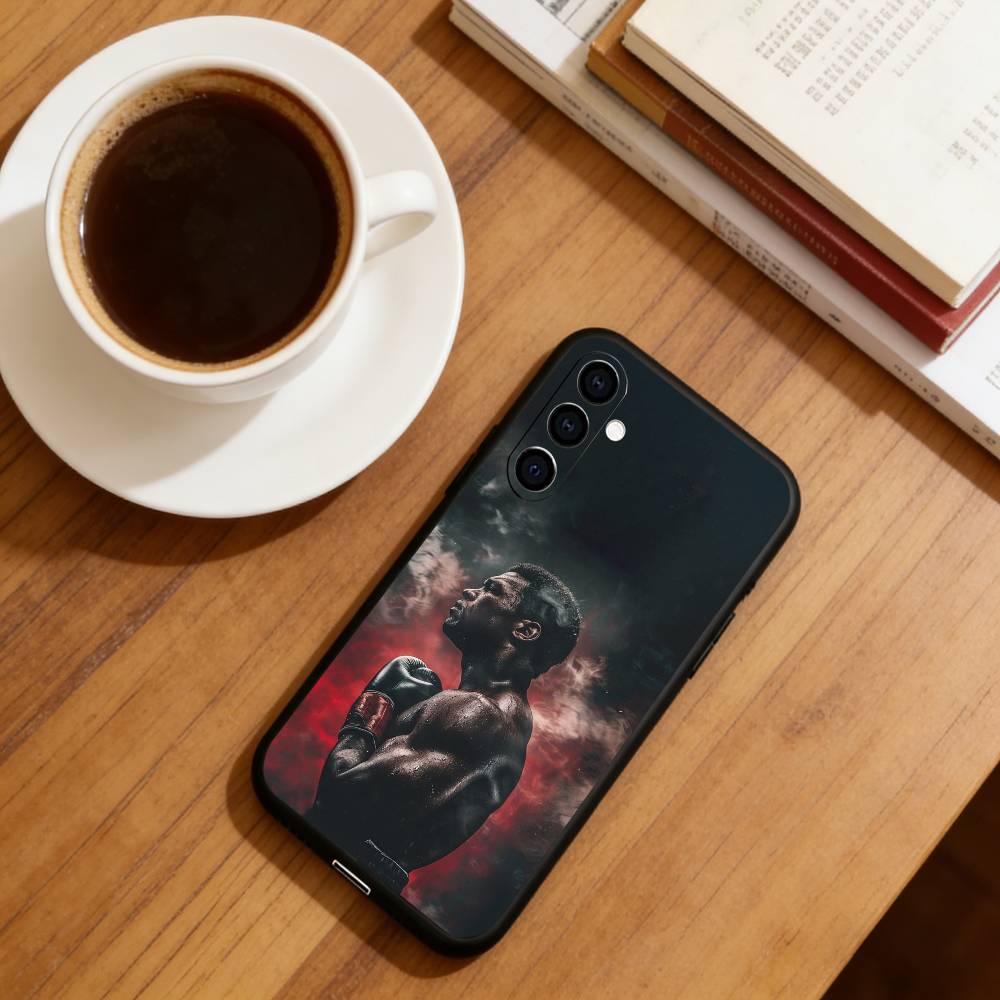 M-Muhammad Ali Phone Case For Samsung Galaxy A73,A72,A71,A70,A53,A52,A51,Soft Silicone Black Cover