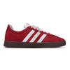 Adidas VL COURT 2.0 Dark Red Versatile Abrasion Resistant Low top Skateboard Shoes Unisex Red HQ1802(team1376-)
