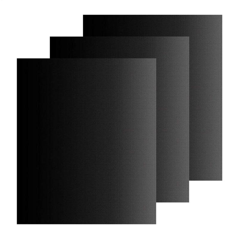 BBQ Mats 3pcs Grill Mats Non-Stick Oven Liners Baking Mat Fiberglass Grilling Baking Mat Easily Cleaned Kitchen BBQ Tool