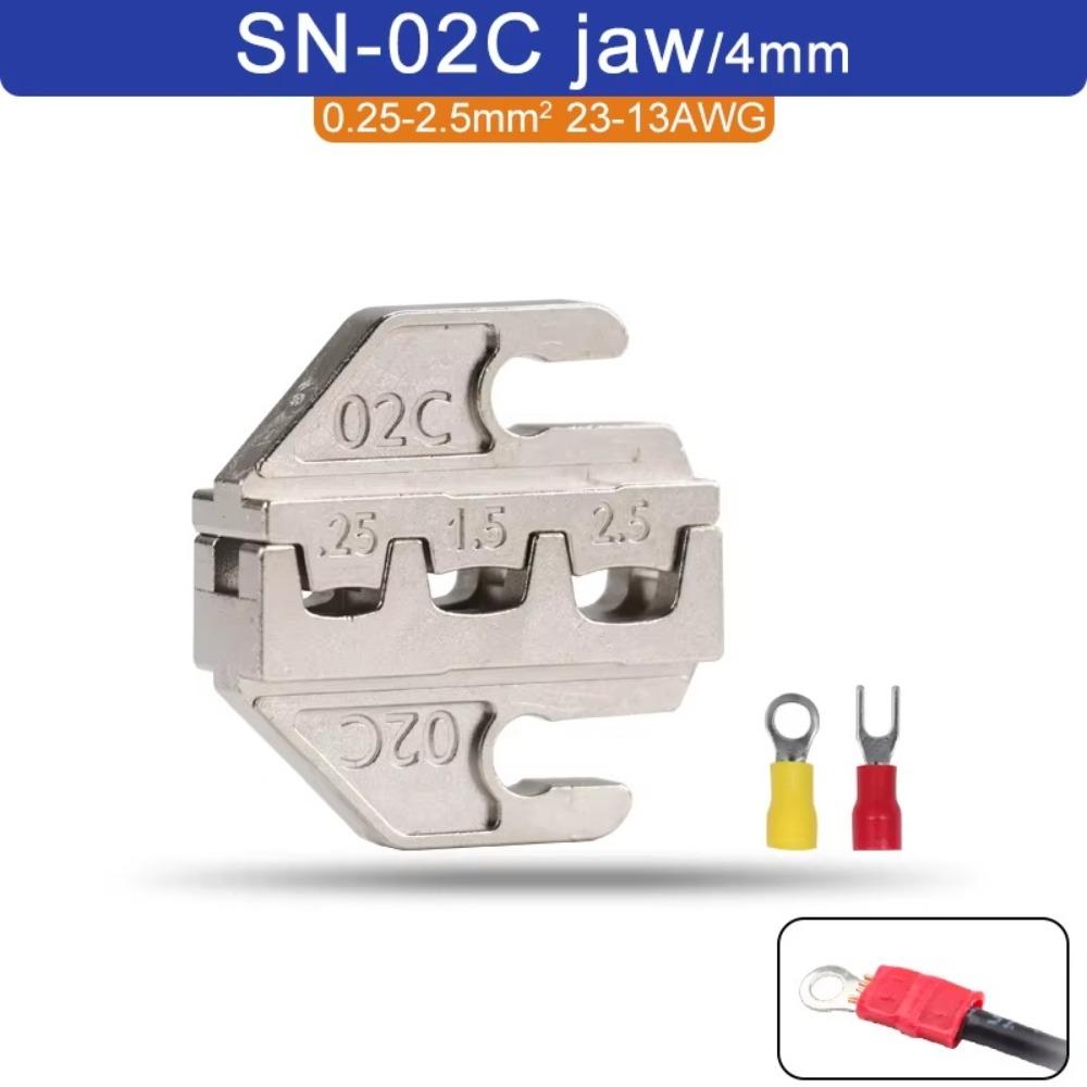 Alloy SN Crimping Pliers Jaw Width 4mm Crimping Terminals Jaw Slot New Terminal Tools