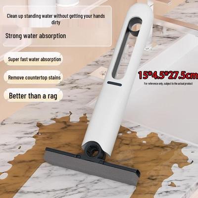 Multifunctional Mini Mop - Portable, Hand-Free, Washable for Bathroom, Windows, Kitchen, Dining Table | Free Shipping
